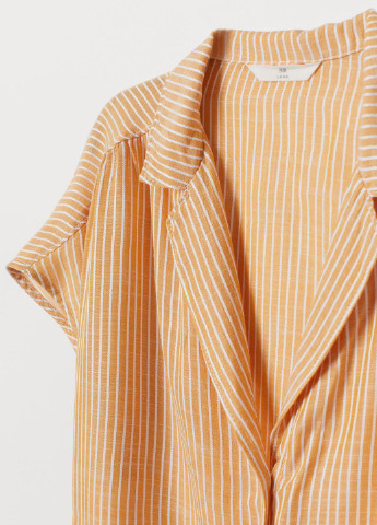 Оранжевая летняя блуза H&M