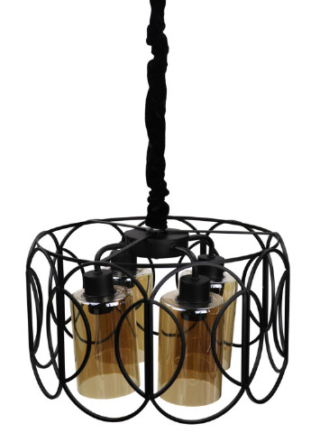 Люстра підвісна стельова в стилі LOFT (лофт) 12036/4 Чорний 40х40х40 см. Sunnysky (253629592)