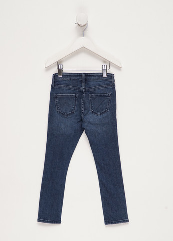 Темно-синие демисезонные зауженные джинсы H&M