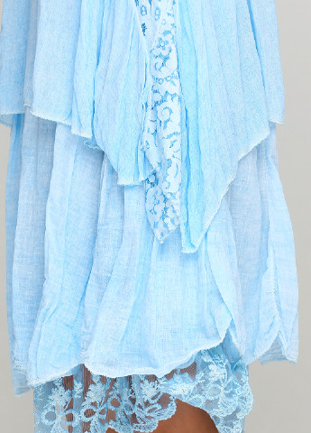 Голубое кэжуал платье MADEIN однотонное