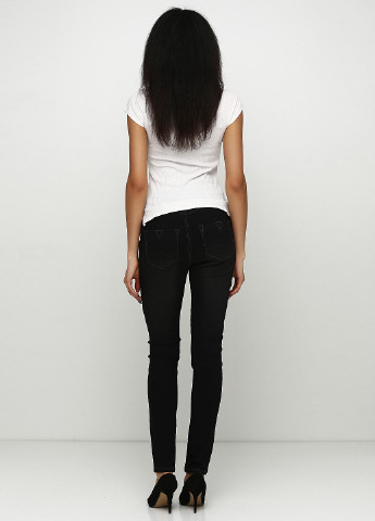 Черные демисезонные скинни джинсы Imitz