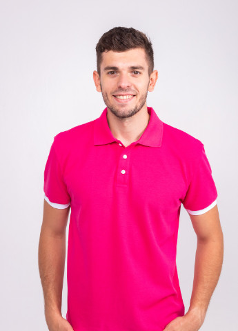 Малиновая футболка-футболка поло мужская для мужчин TvoePolo