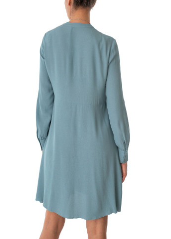 Бирюзовое кэжуал платье Marc Aurel однотонное