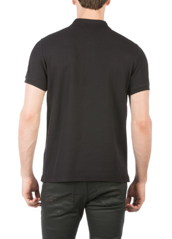 Черная футболка-поло для мужчин Colin's однотонная