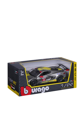 Автомодель Chevrolet Corvette C8.R, 12,45х24,2х10,2 см Bburago (292952083)