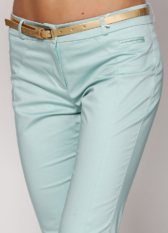 Светло-голубые кэжуал летние зауженные брюки Rinascimento