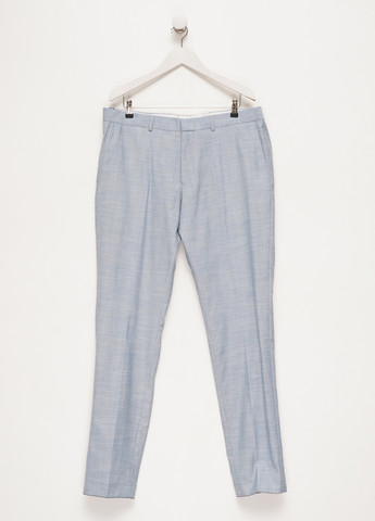 Серо-голубые кэжуал демисезонные классические брюки S.Oliver