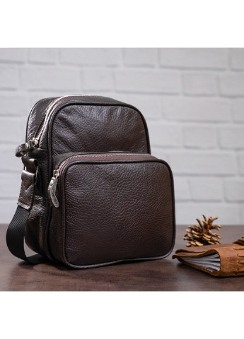 Чоловіча шкіряна сумка 20х23х7-11 см Shvigel (252126825)