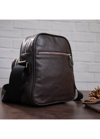 Чоловіча шкіряна сумка 20х23х7-11 см Shvigel (252126825)