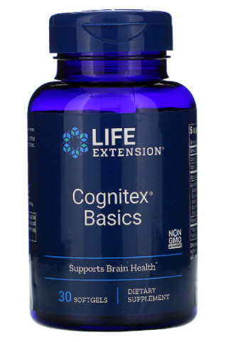 Поддержка памяти и когнитивной функции, Cognitex Basics,, 30 гелевых таблеток Life Extension (228291846)
