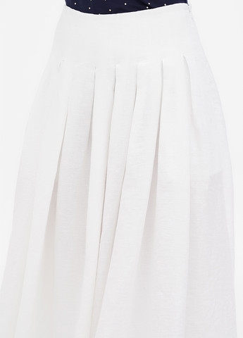 Белая кэжуал однотонная юбка Boden клешированная