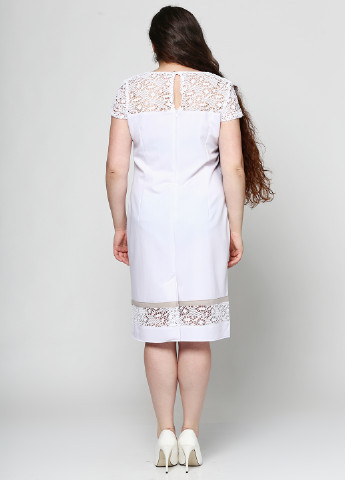 Белое кэжуал платье Ut