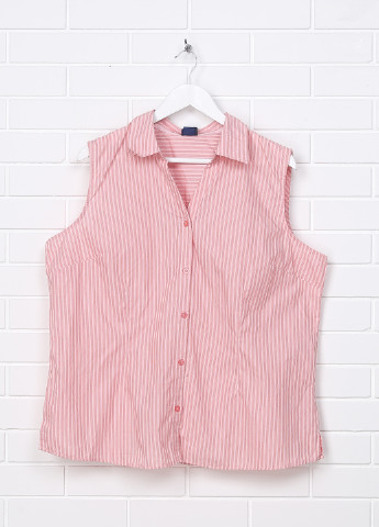 Розовая кэжуал рубашка в полоску Basic Editions