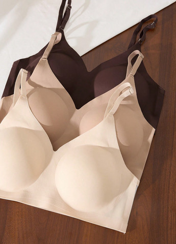 Комбінований безшовний бюстгальтер (3 шт.) SHEIN без кісточок поліамід