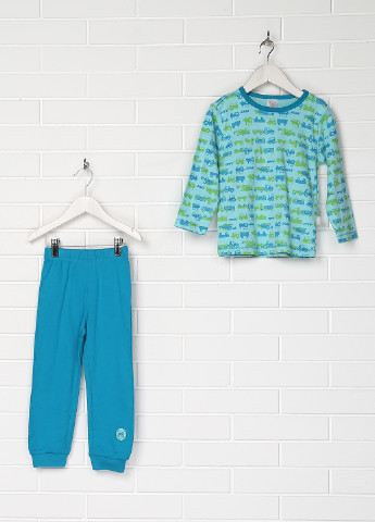 Комбинированная всесезон пижама (лонгслив, брюки) Pusblu