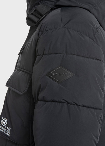 Черная зимняя куртка Replay