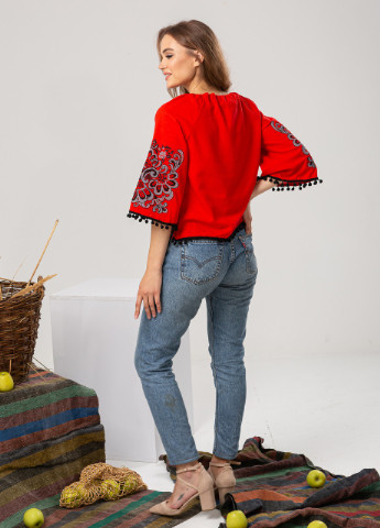 Жіноча блуза вишиванка "Етностиль" MEREZHKA (222273097)