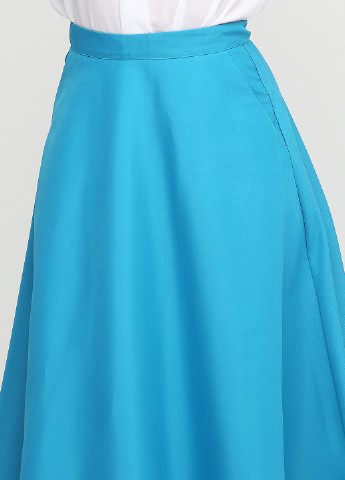 Голубая кэжуал однотонная юбка ANVI миди