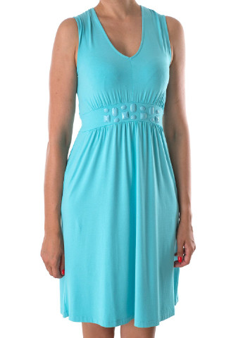 Блакитна кежуал сукня Marc Aurel однотонна