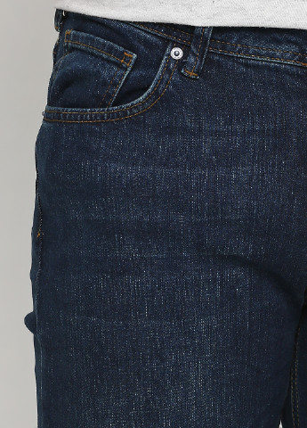 Темно-синие демисезонные прямые джинсы Madoc Jeans