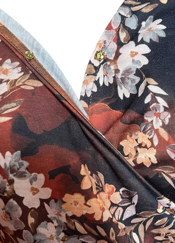 Комбінована блузка на запах American Fashion