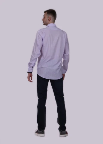 Сиреневая рубашка однотонная Zegna