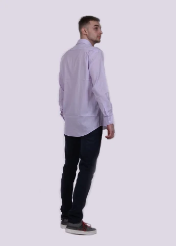 Сиреневая рубашка однотонная Zegna