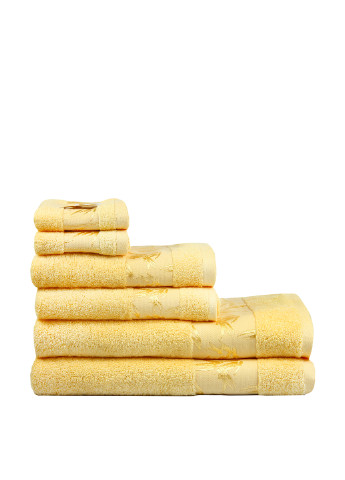 Maisonette полотенце (1 шт.), 76х152 см однотонный желтый производство - Турция