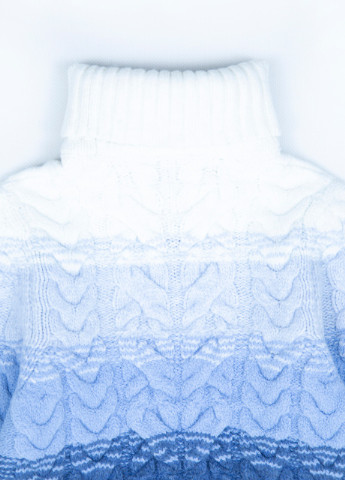 Белый демисезонный свитер детские вязаные с горлом 3/4-7/8 Pulltonic