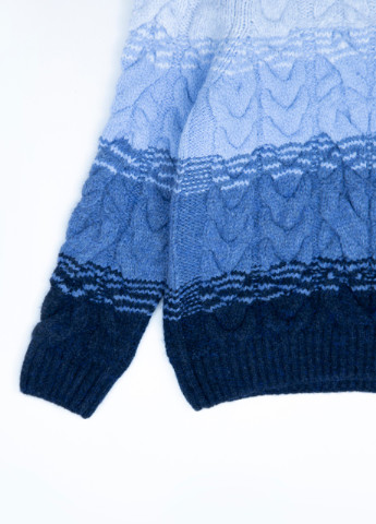 Белый демисезонный свитер детские вязаные с горлом 3/4-7/8 Pulltonic