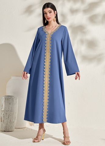 Сіро-голубий кежуал сукня а-силует SHEIN однотонна