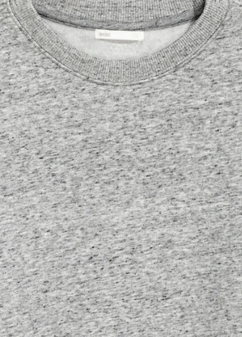 Сірий короткий світшот h & m H&M меланж (222035648)