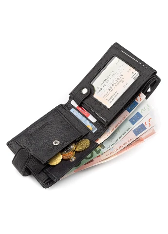 Чоловічий шкіряний гаманець 11,5х9,5х2,5 см st leather (252127691)