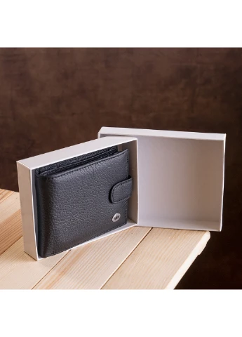 Чоловічий шкіряний гаманець 11,5х9,5х2,5 см st leather (252127691)