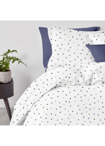 Комплект полуторного постельного белья на резинке Delta Color Dark Blue 160x220 см (4822052081167) Cosas (251851653)