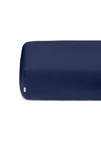 Комплект полуторної постільнї білизни на ризинці Delta Color Dark Blue 160x220 см (4822052081167) Cosas (251851653)