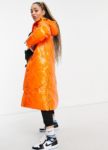 Оранжевая демисезонная куртка куртка-одеяло NA-KD