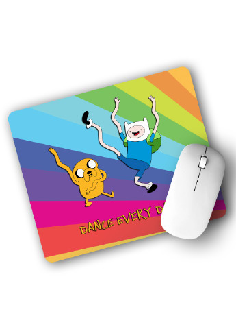 Килимок для мишки Фінн і Джейк пес Час Пригод (Adventure Time) (25108-1580) 29х21 см MobiPrint (224437225)