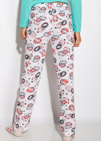 Бирюзовая всесезон пижама (лонгслив, брюки) лонгслив + брюки Time of Style