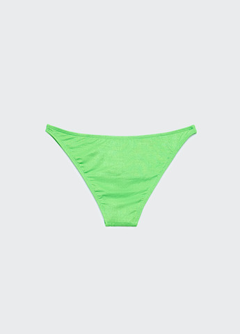 Зеленые купальные трусики-плавки однотонные Stradivarius