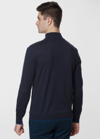 Синий демисезонный свитер мужской Arber Zipper-neck AVT-14