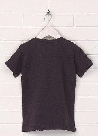 Темно-сіра літня футболка з коротким рукавом Cigit