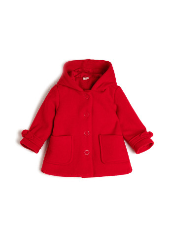 Красное демисезонное Пальто однобортное KOTON