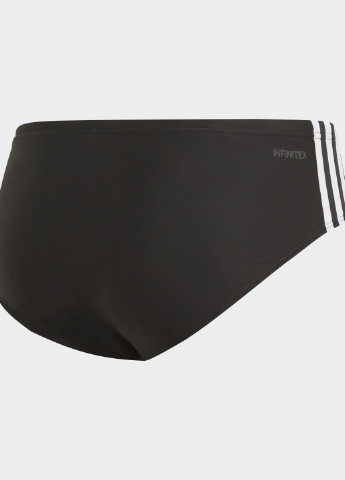 Мужские черные спортивные плавки fitness 3-stripes adidas