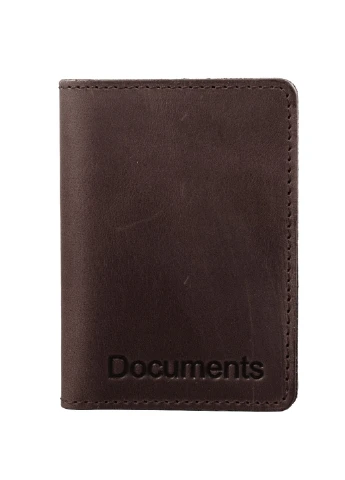 Чоловіча шкіряна обкладинка для паспорта 7х10х1,5 см DNK Leather (212702384)