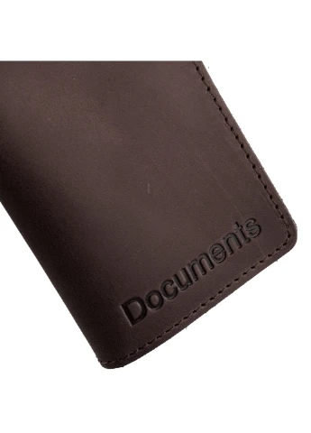 Чоловіча шкіряна обкладинка для паспорта 7х10х1,5 см DNK Leather (212702384)