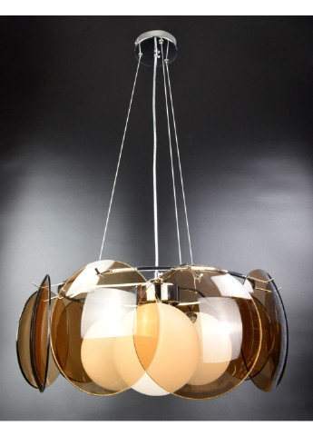 Люстра потолочная подвесная на 3 лампочки AT13/3-br Хром 50х55х55 см. Sunnysky (253627892)