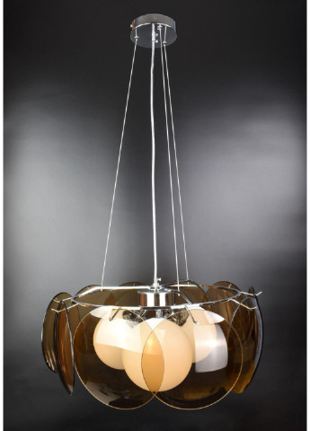 Люстра потолочная подвесная на 3 лампочки AT13/3-br Хром 50х55х55 см. Sunnysky (253627892)