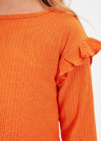 Оранжевый демисезонный костюм (джемпер, брюки) брючный Trendyol