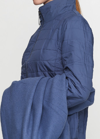 Темно-голубой демисезонный комплект (куртка, кардиган) BUTTON